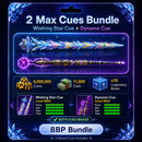 2 Max Cues Bundle – Wishing Star & Dynamo | 8 Ball Pool
